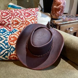 Beautiful leather western hat
